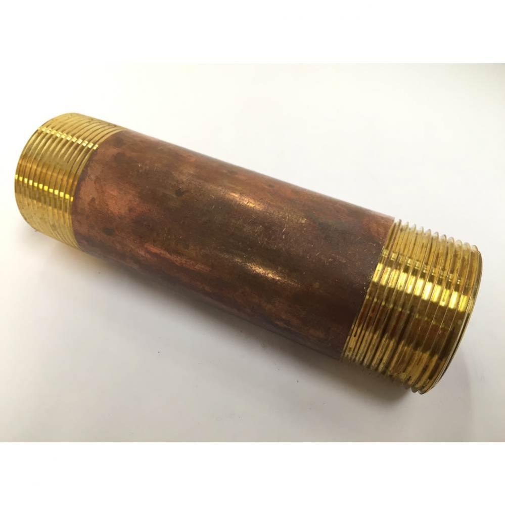 0122336 - Pipe Nipple Red Brass 1-1/2 X 6 Long Nl 1/Bg