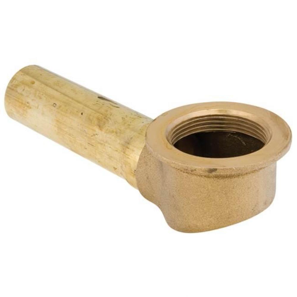 Tub Shoe W/Strainer And Tube 1-1/2 O.D. X 4-5/8 Rough Brass 1/Bg