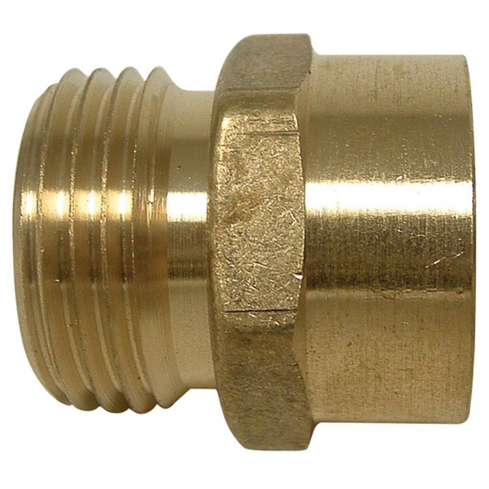 0122224 - Adapter 3/4 Mht X 3/4 Fip Brass Nl 1/Bg