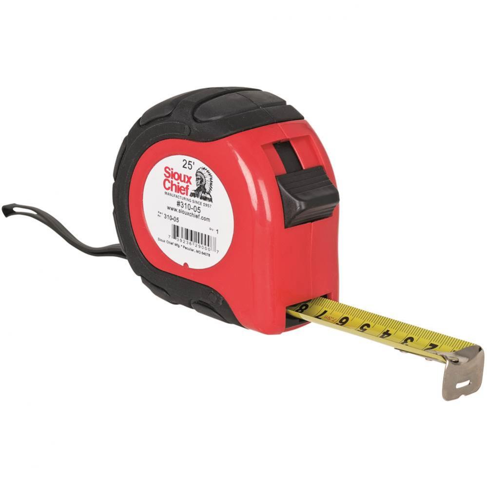 Heavy Duty 1X25Locking Tape Measure