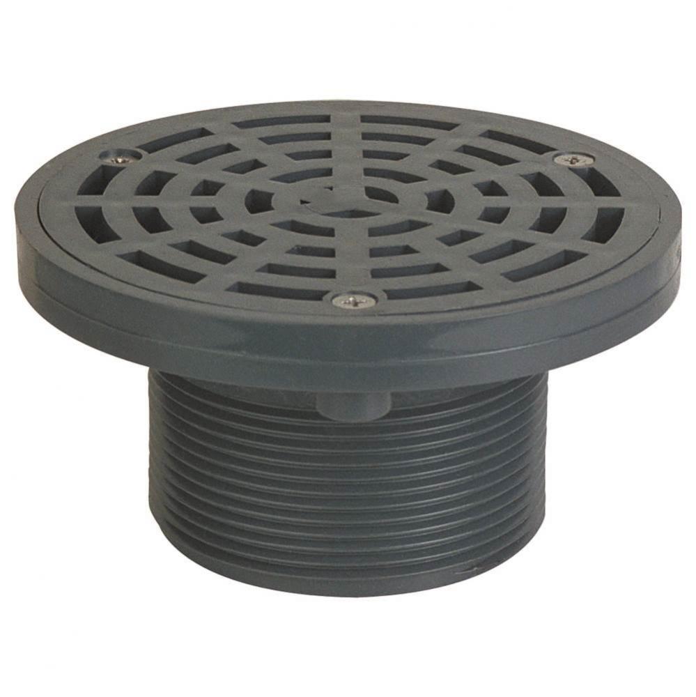 Adj Floor Drain 3 Abs 6Pvc RAndS Rnd L/A