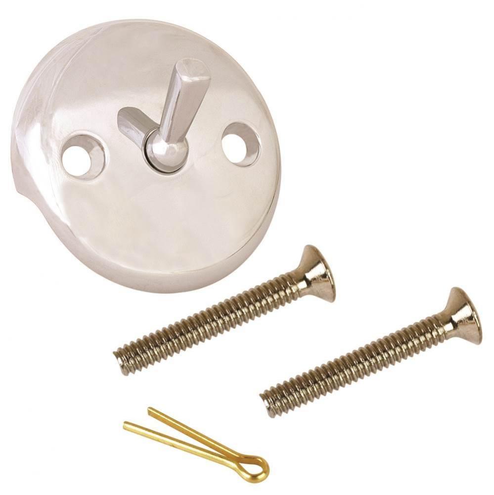 Trip Lever Faceplate W/Screws Zinc Chrome 1/Bg