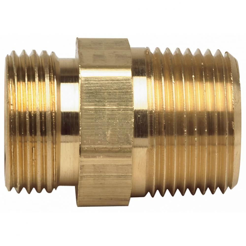 C Adapter 3/4 Mht X 3/4 Mip W/1/2 Fip Tap Brass Nl 1/Bg