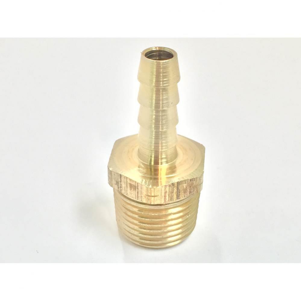 17700419 - Adapter Brass 3/8 Hose Barb X 3/8 Mip No Lead 1/Bg