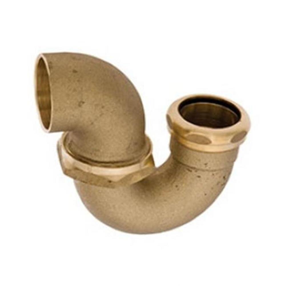 L.A. Regulation Trap 1-1/2 Sj X 2 Fip Rough Brass Cast 1/Bx