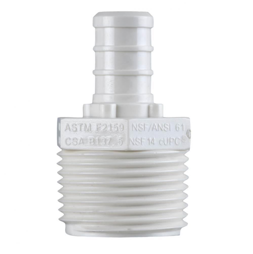 Adapter 3/4 Mips X 1/2 Pex Barb Polymer 25/Bg