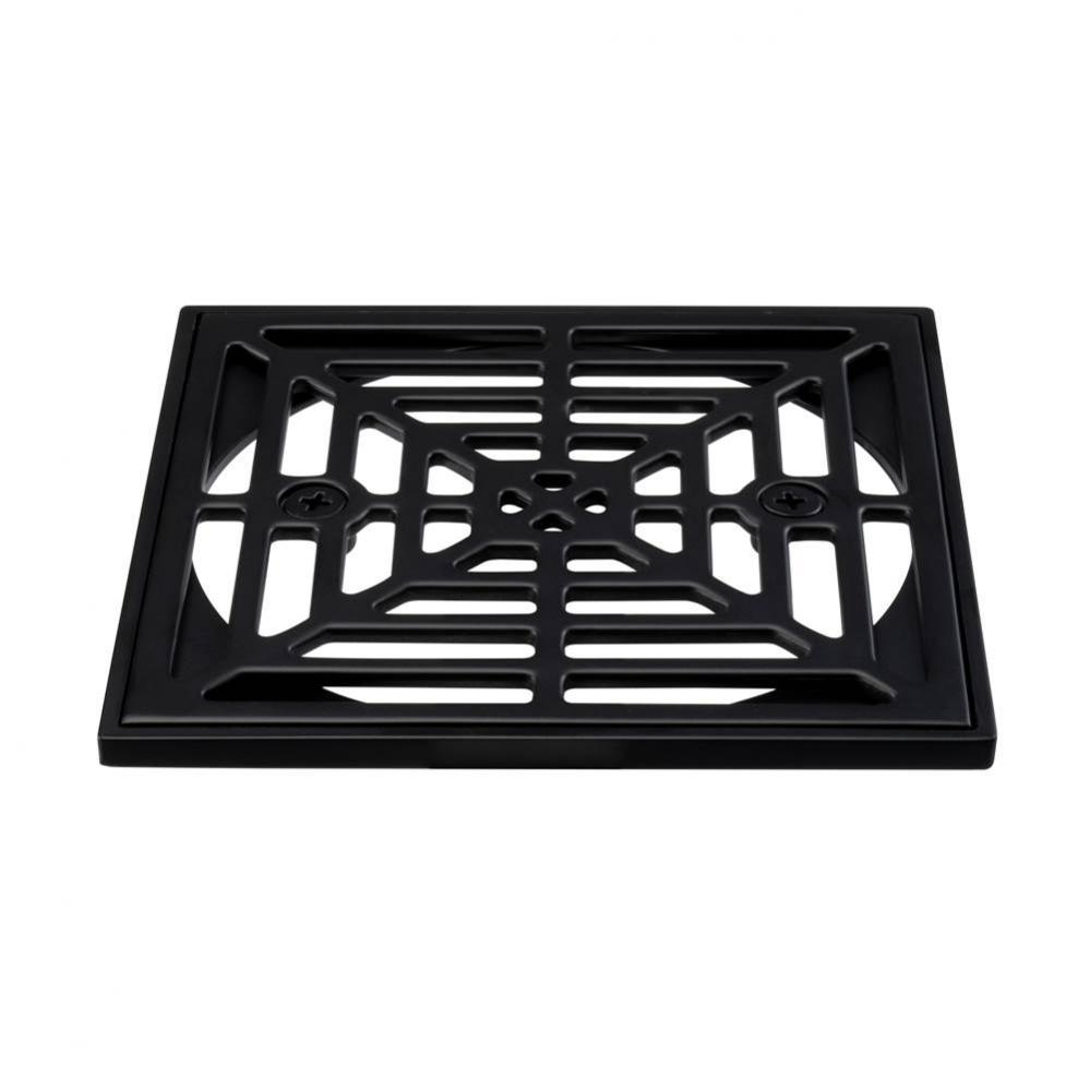 Thin Strainer And Ring Cast Matte Blk Finish 4.5 Sq