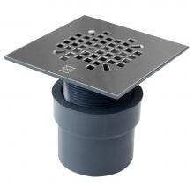 Sioux Chief 820-27PQ - Drain Shower On Grade Ss Strainer Snap Sq