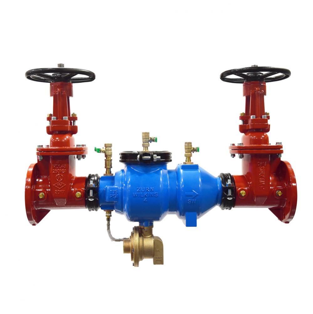 4&apos;&apos; 375A Reduced Pressure Principle Backflow Preventer With OsAndY Gate Valves