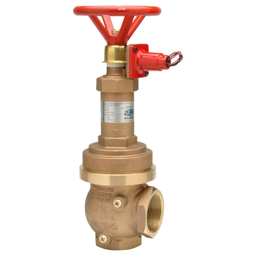 Fire Sprinkler Valve, Grooved x Grooved, In-Line, Supervisory Switch