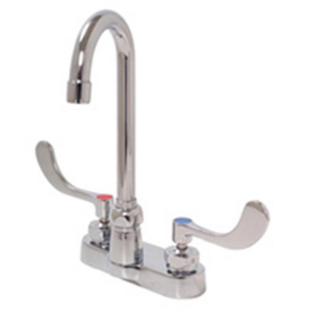 AquaSpec&#xae; Gooseneck Faucet, 4&apos;&apos; Centerset, 3 &#xbd;&apos;&apos; Spout, 2.2 gpm Pres