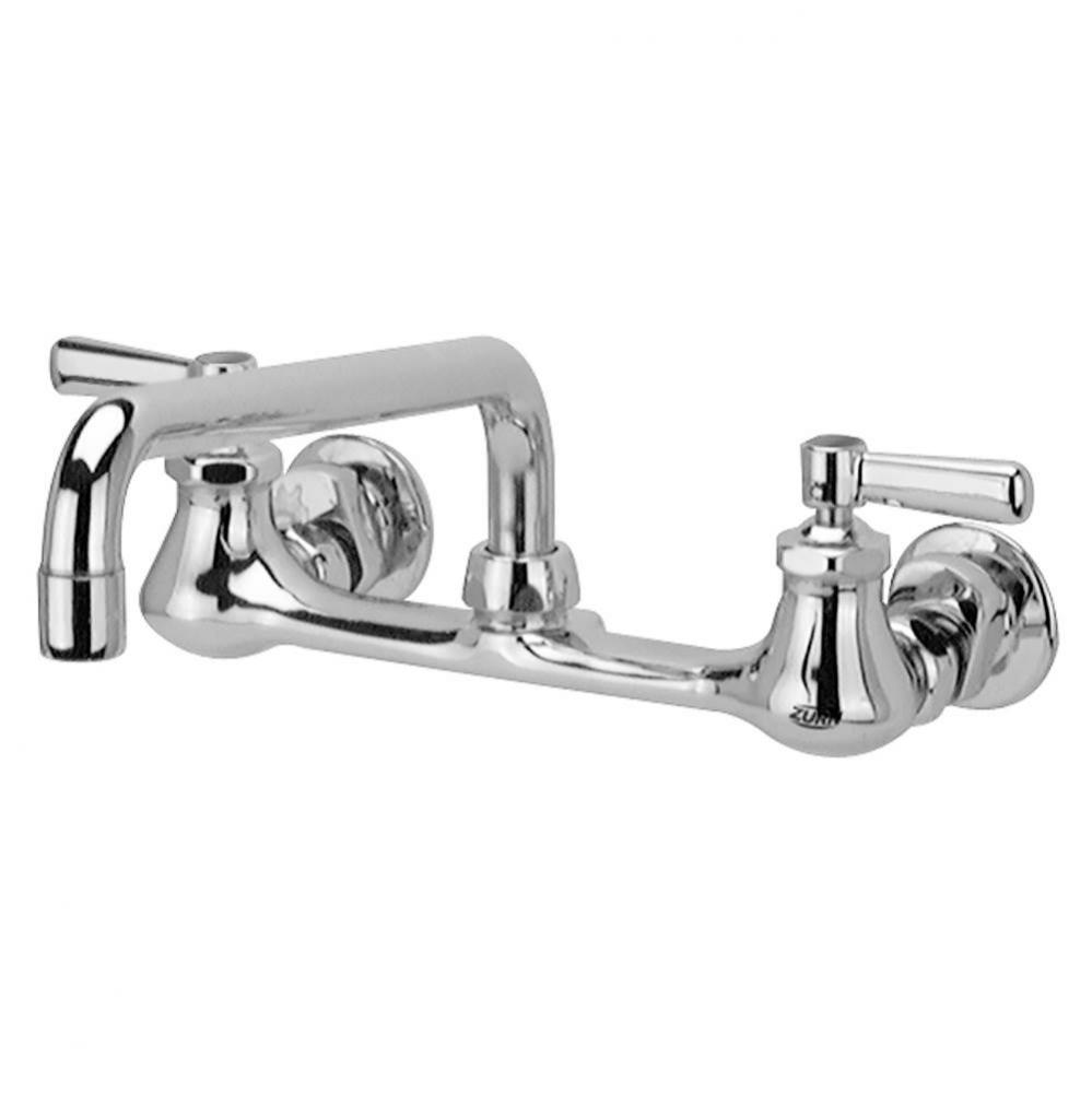 AquaSpec&#xae; Wall-Mount Sink Faucet with 12&apos;&apos; Tubular Swing Spout, Lever Handles, 2.2