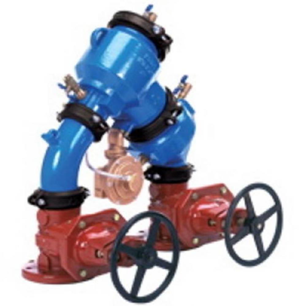 4&apos;&apos; 475 Reduced Pressure Principle Backflow Preventer with grooved end butterfly gate Vl