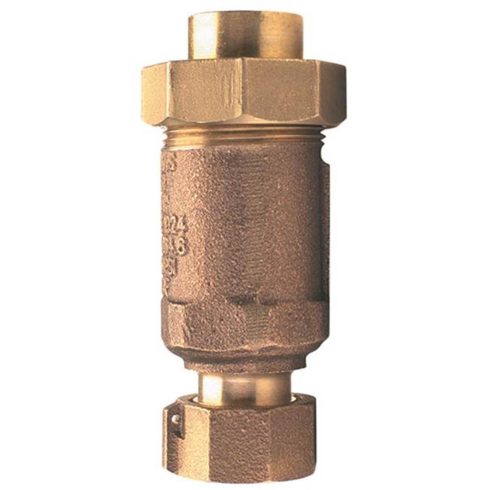 700Xl Dual Check Valve With 1&apos;&apos; Female Meter Union Inlet X 3/4&apos;&apos; Female Union