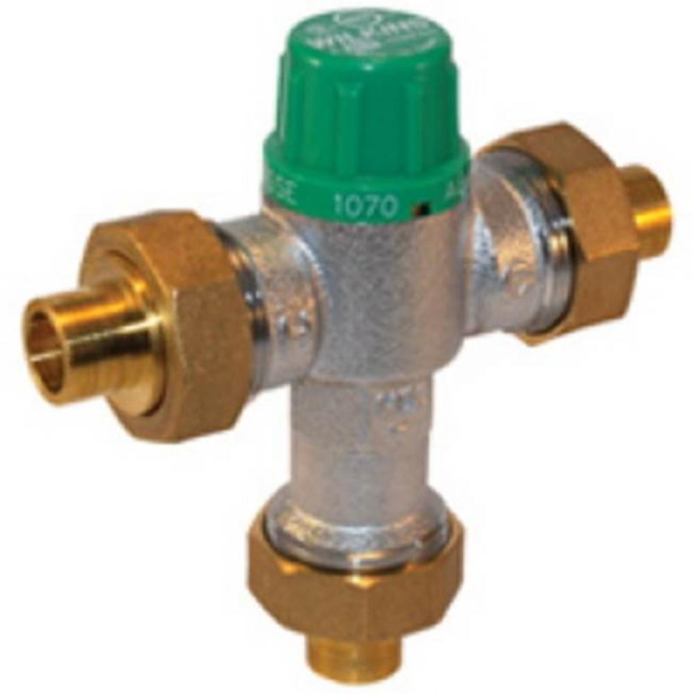 Thermostatic Mixing Valve, Lead-Free, ASSE1016, ASSE1070, Z-Press Press-Fit Unions