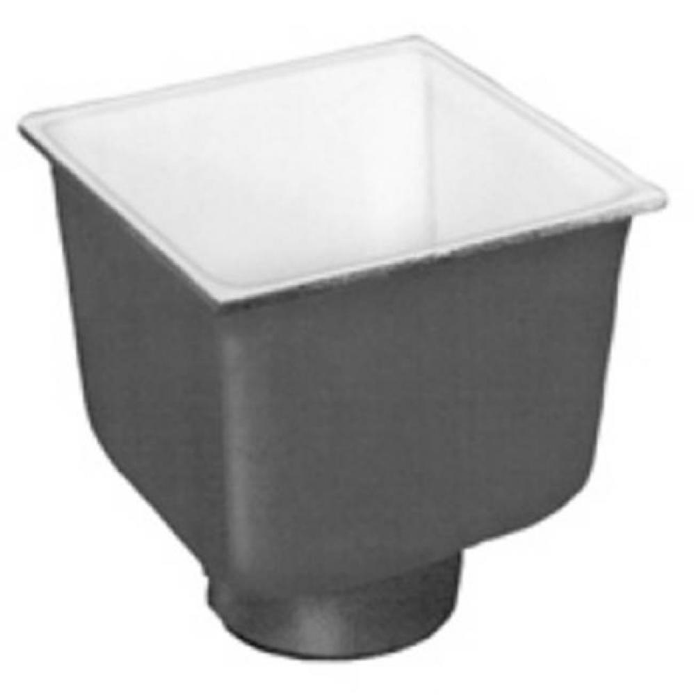 Fd2378 8&apos;&apos;X8&apos;&apos; Floor Sink Body And Dome Strainer, 6&apos;&apos; Sump Depth, 3&