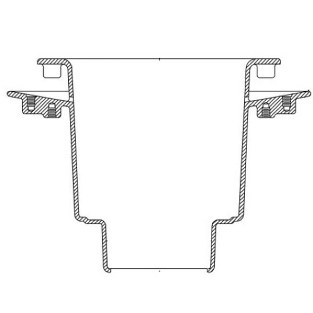 Z1901 12x12x8 Deep Flanged 3NH Floor Sink P.N. 227260171