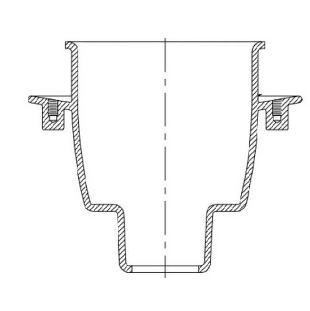 Z1960 9&apos;&apos; Dia x 6&apos;&apos; Deep Flanged 2NH Body P.N. 381510101