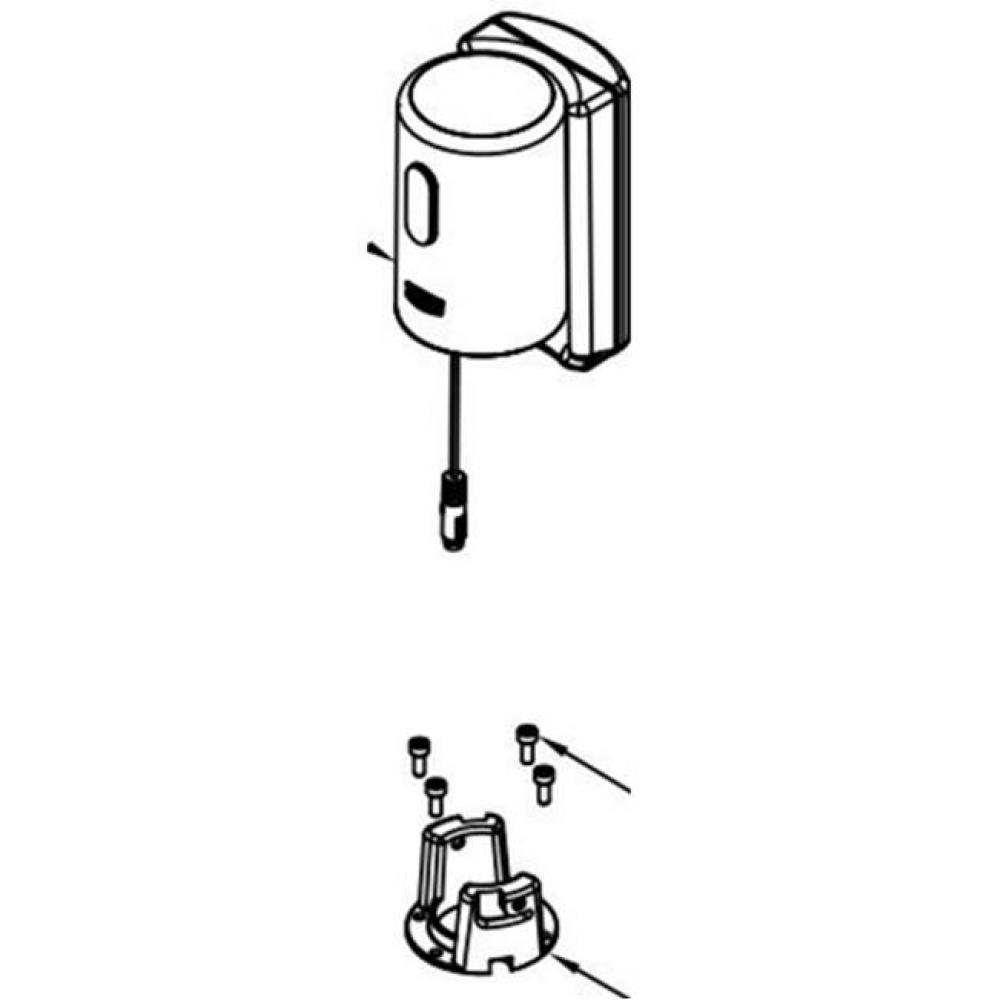 AquaSense&#xae; ZTR Series Connected, Retrofit Cap for Water Closet with 1.1 gpf