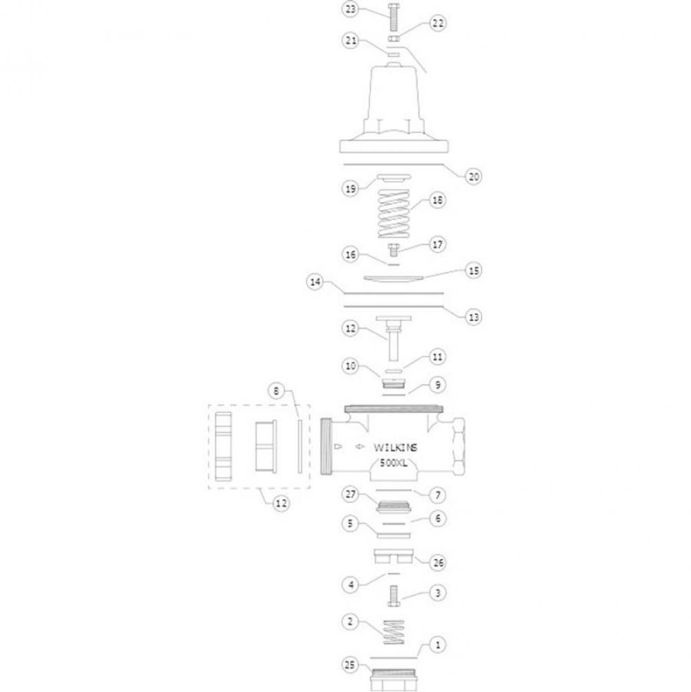 PRV Repair Kit, Lead-Free - 500XLHLR