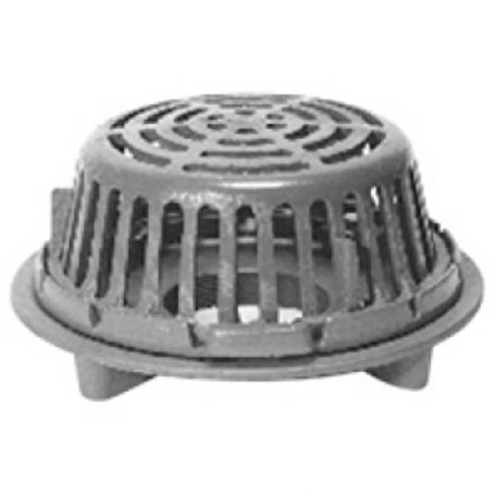 12&apos;&apos; Dia Flat Deck Roof Drain w/ CI Dome-Sump Receiver