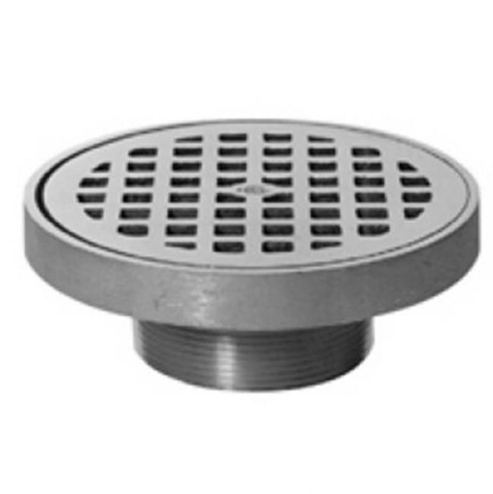 7&apos;&apos; Rd Adj SS Strainer w/ Deep Flanged Grate