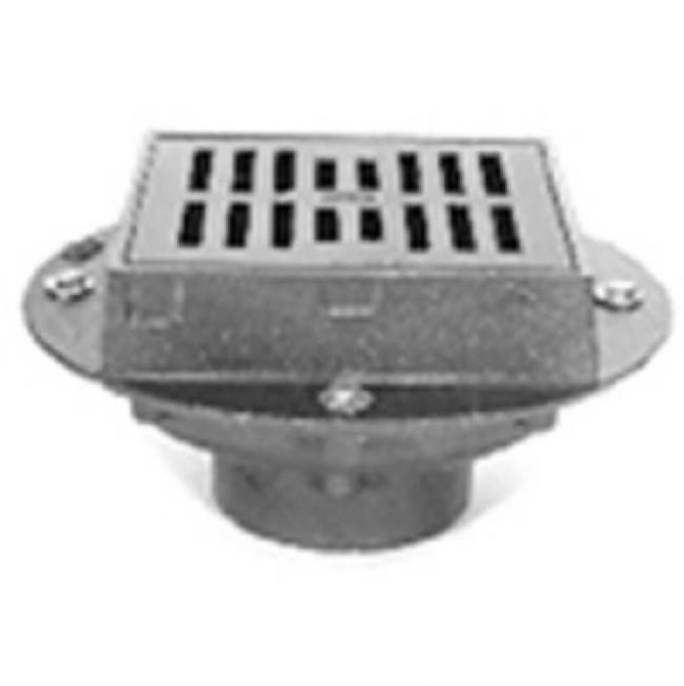 9&apos;&apos; Sq Heavy Duty Drain