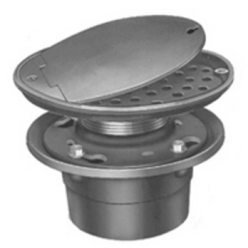 10&apos;&apos; Rd Vandal Proof Access Drain w/ Polished Nickel Top