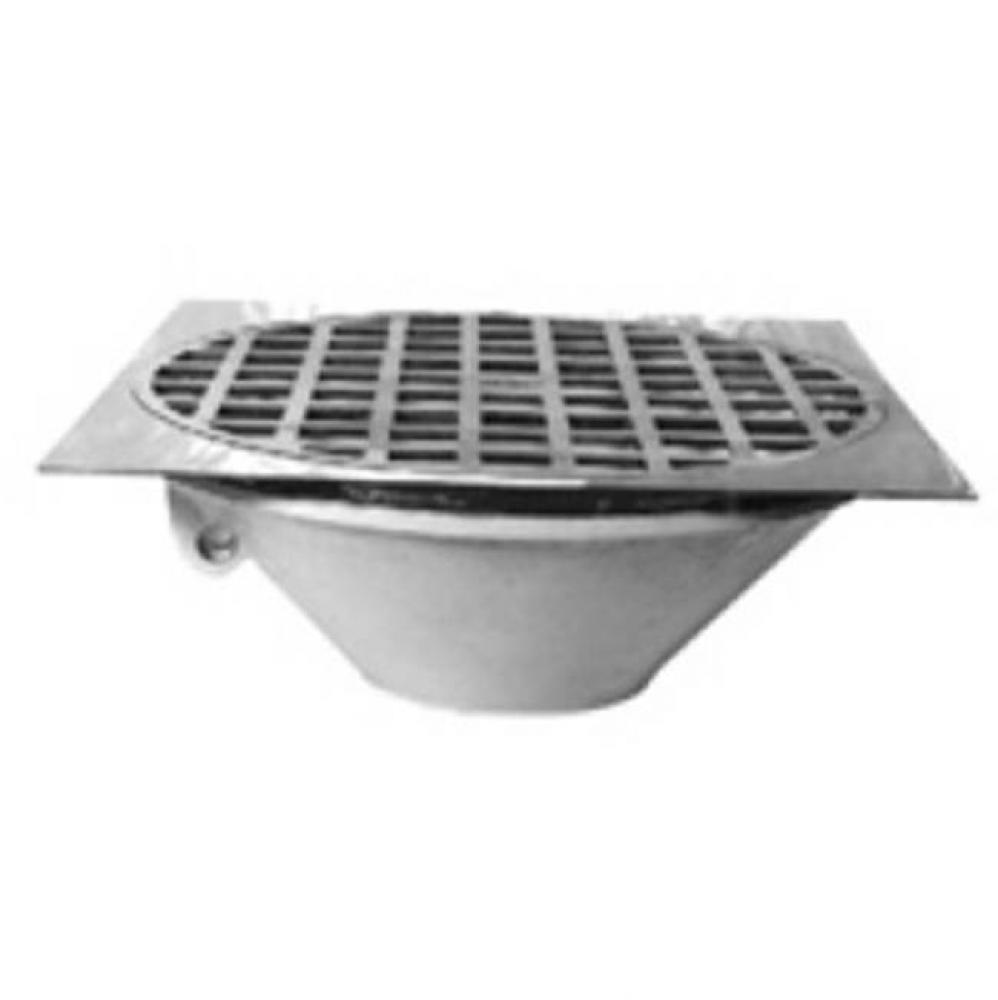 25&apos;&apos; Large Capacity Thoroflush Drain w/ Polished Nickel Top