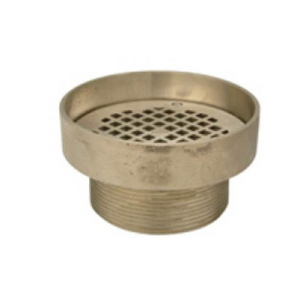 7&apos;&apos; Rd Adj Polished Nickel Strainer w/ Raised Lip-VP