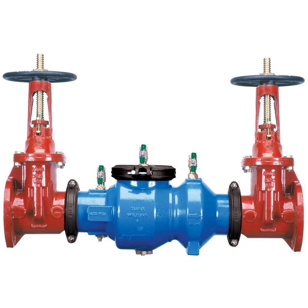 2-1/2&apos;&apos; 350A Double Check Backflow Preventer, with OSandY Gates, FLG x FLG