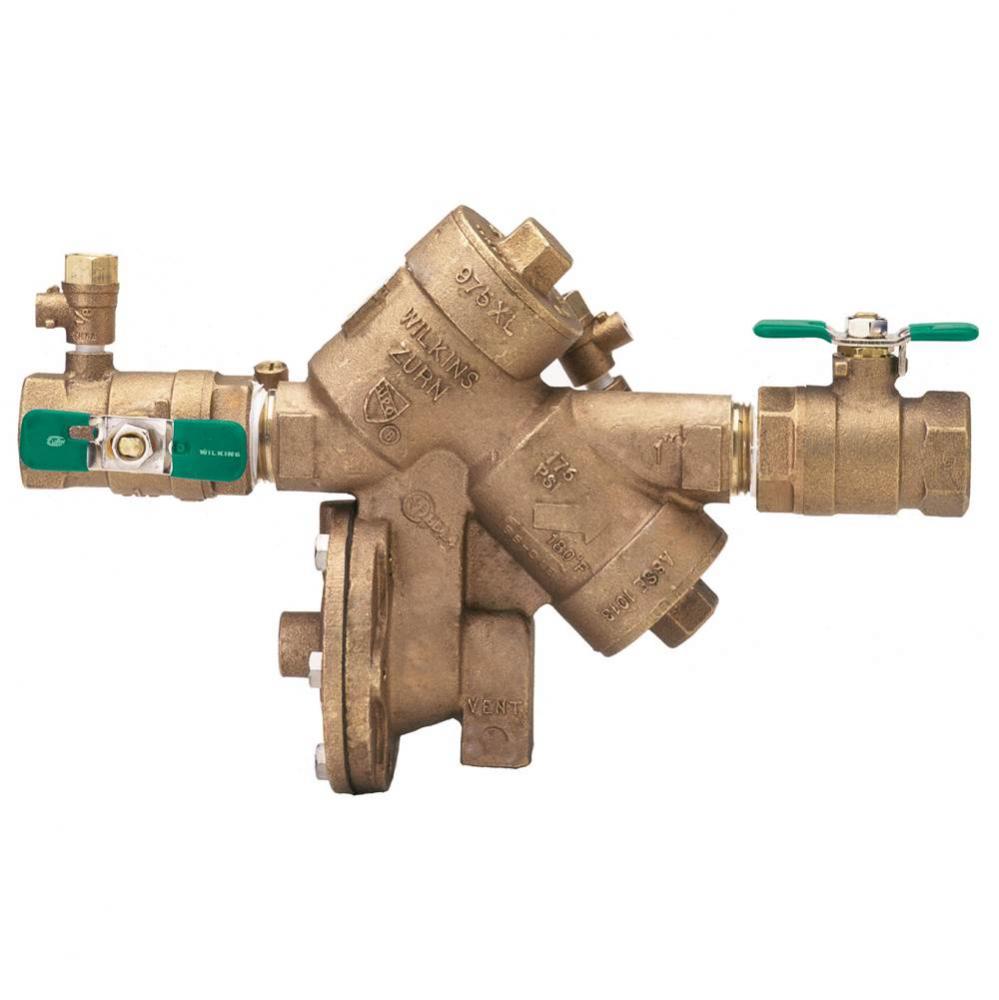 1/2&apos;&apos; 975Xl2 Reduced Pressure Principle Backflow Preventer With Test Cocks Oriented Face