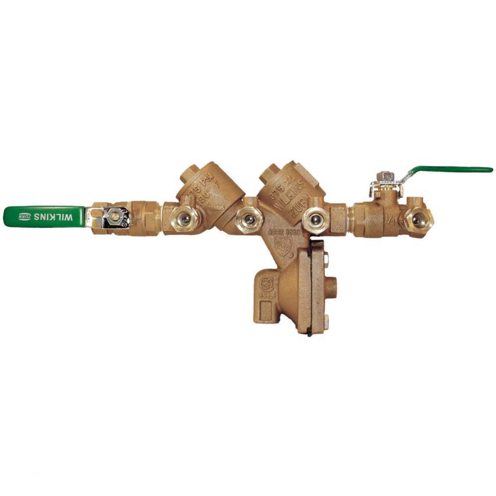 1/2&apos;&apos; 975XL2 Reduced Pressure Principle Backflow Preventer