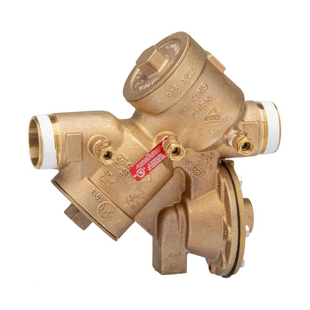 2&apos;&apos; 975LXL2 Reduced Pressure Principle Backflow Preventer with MNPT x MNPT features less