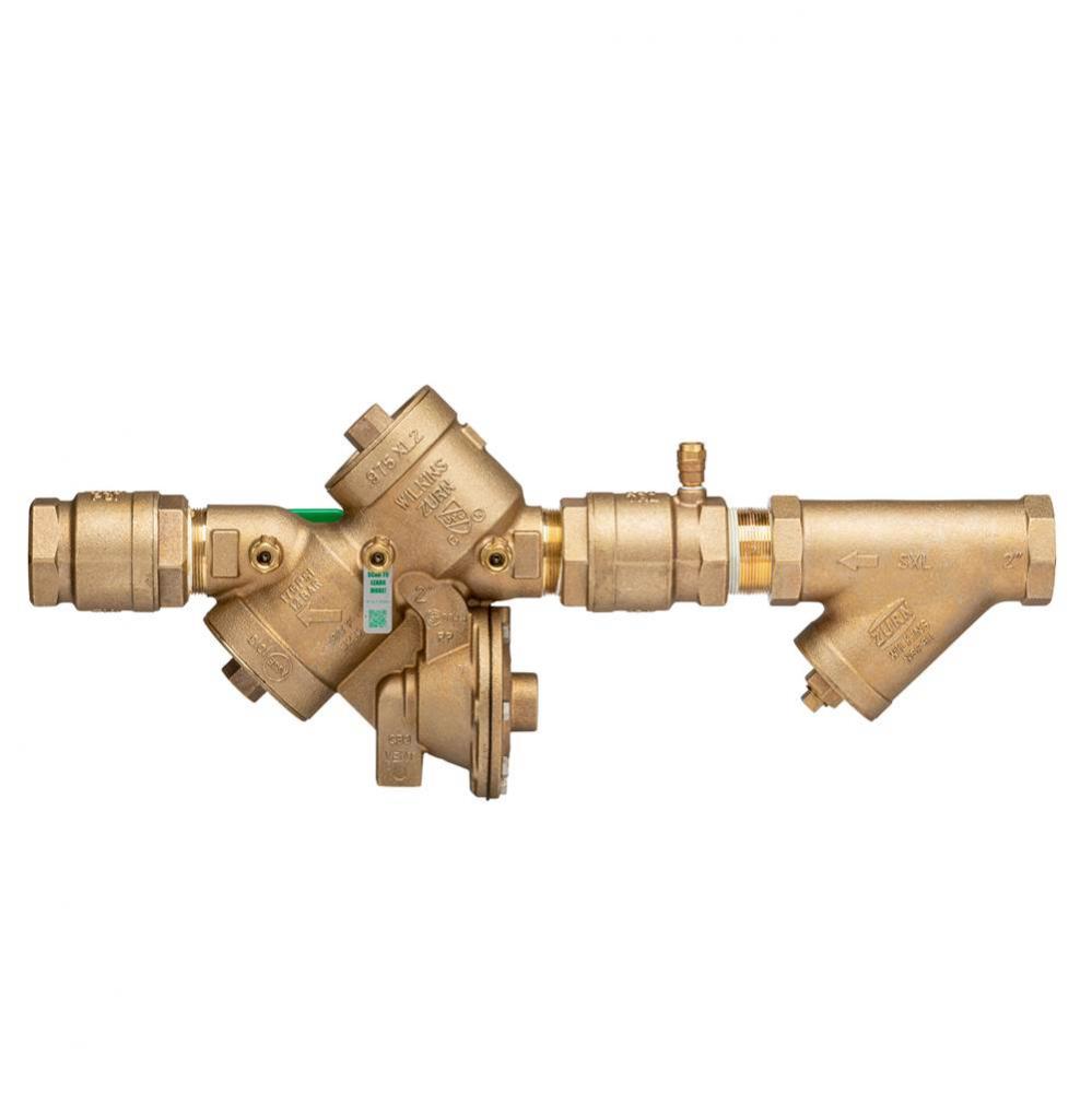 2&apos;&apos; 975Xl2 Reduced Pressure Principle Backflow Preventer With Strainer