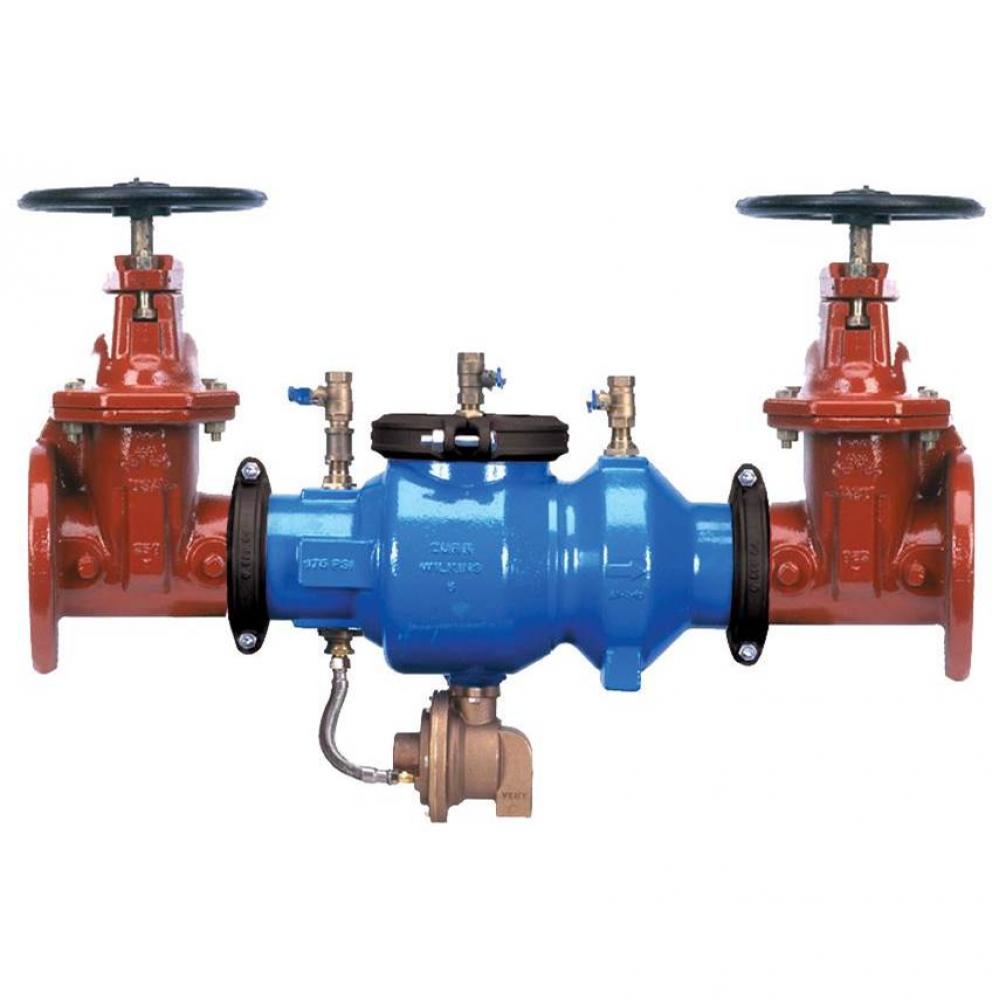 4&apos;&apos; 375A Reduced Pressure Principle Backflow Preventer with grooved end OSandY gate Vlvs