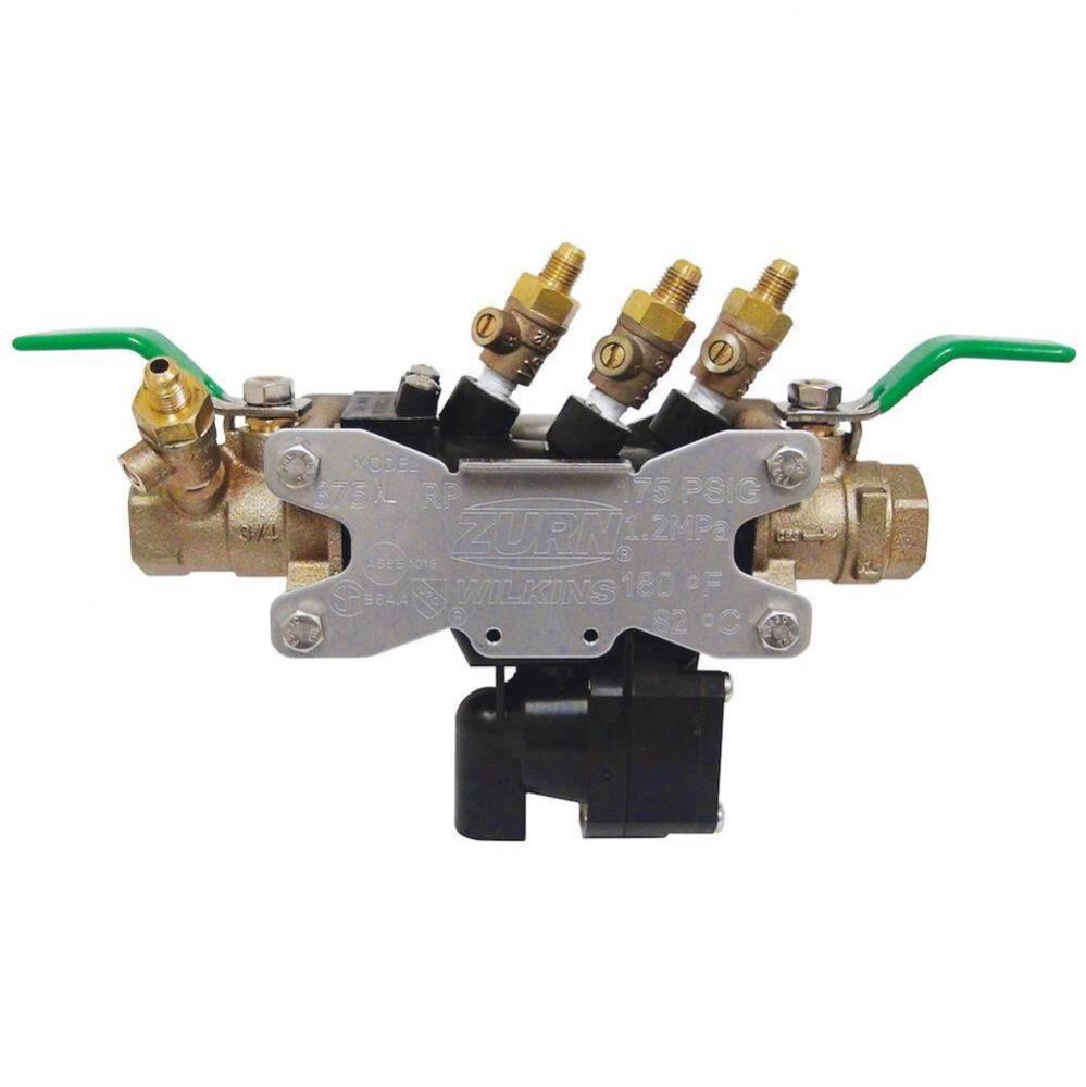 1/2&apos;&apos; 375XL Reduced Pressure Principle Backflow Preventer with SAE flare test fitting