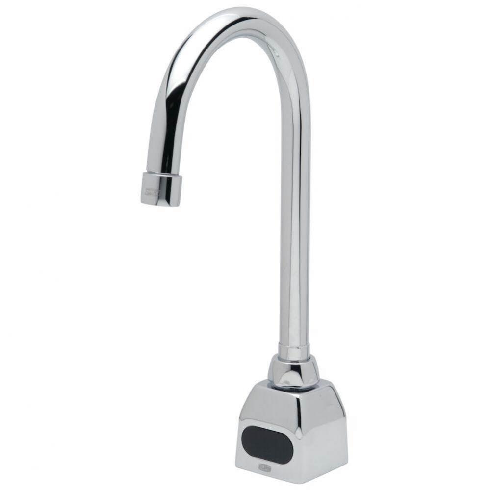 AquaSense&#xae; Single Hole Gooseneck Sensor Faucet - 0.5 gpm Spray Outlet and Connection Wire for