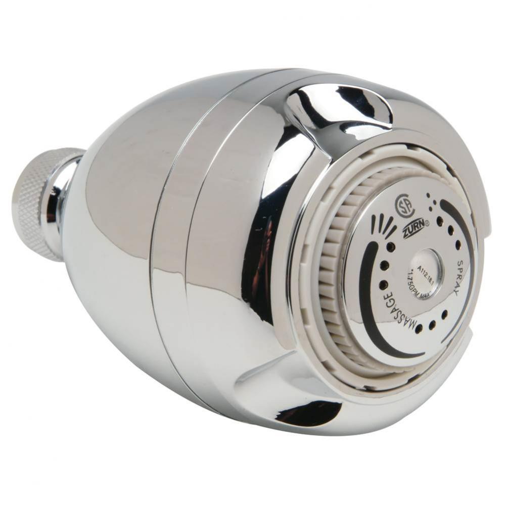 Temp-Gard&#xae; Standard 2.5 gpm Shower Head with Brass Ball Joint Connector in Chrome