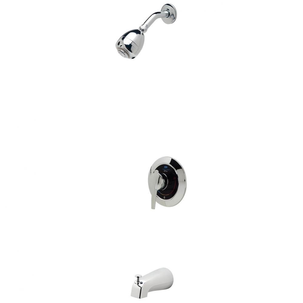 Temp-Gard&#xae; I Pressure-Balanced Brass Shower Unit Including Valve and Shower Head, Chrome-Plat