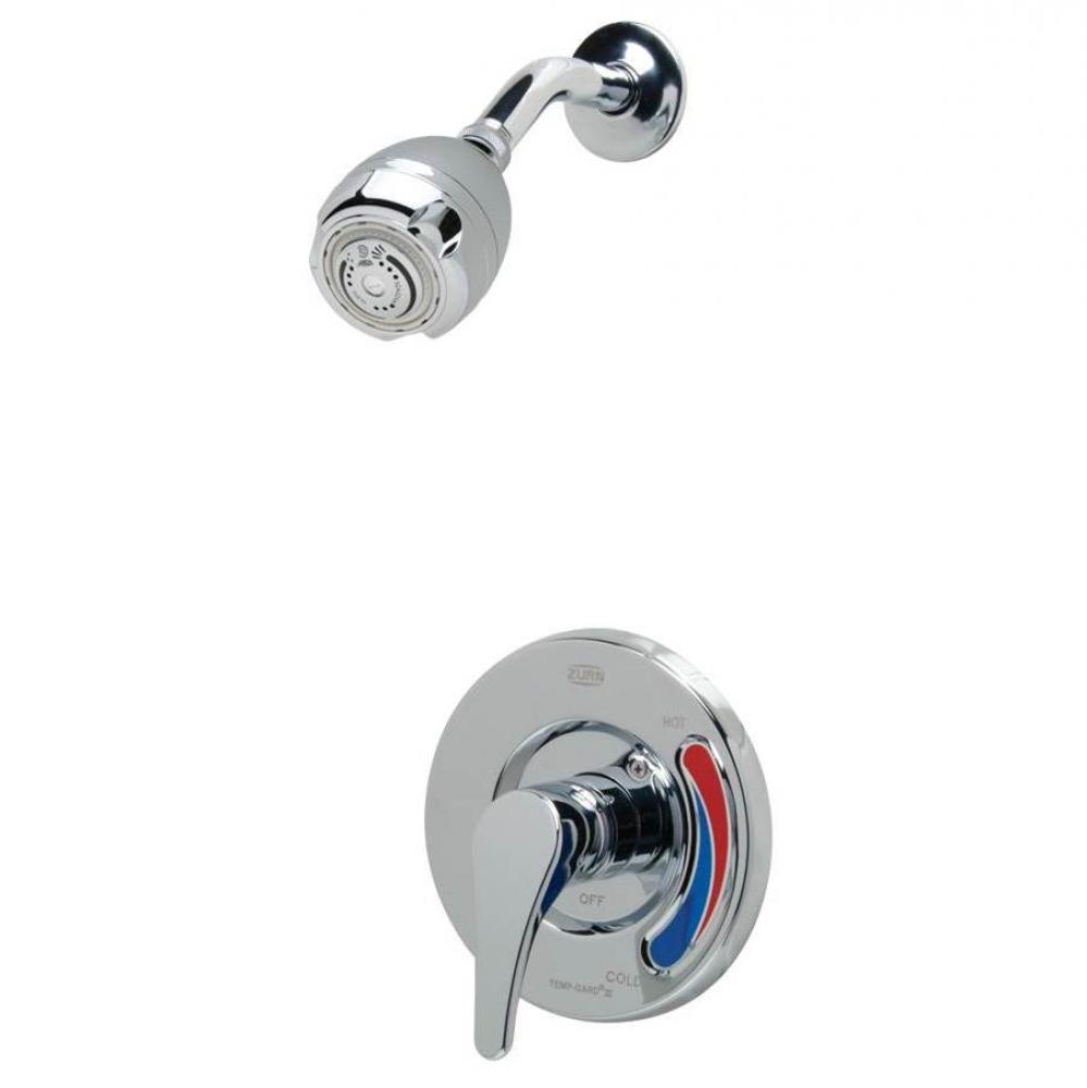 Temp-Gard&#xae; III Pressure-Balanced Shower Valve With 1.5 gpm Wall-Mount Shower Head, NPT Connec