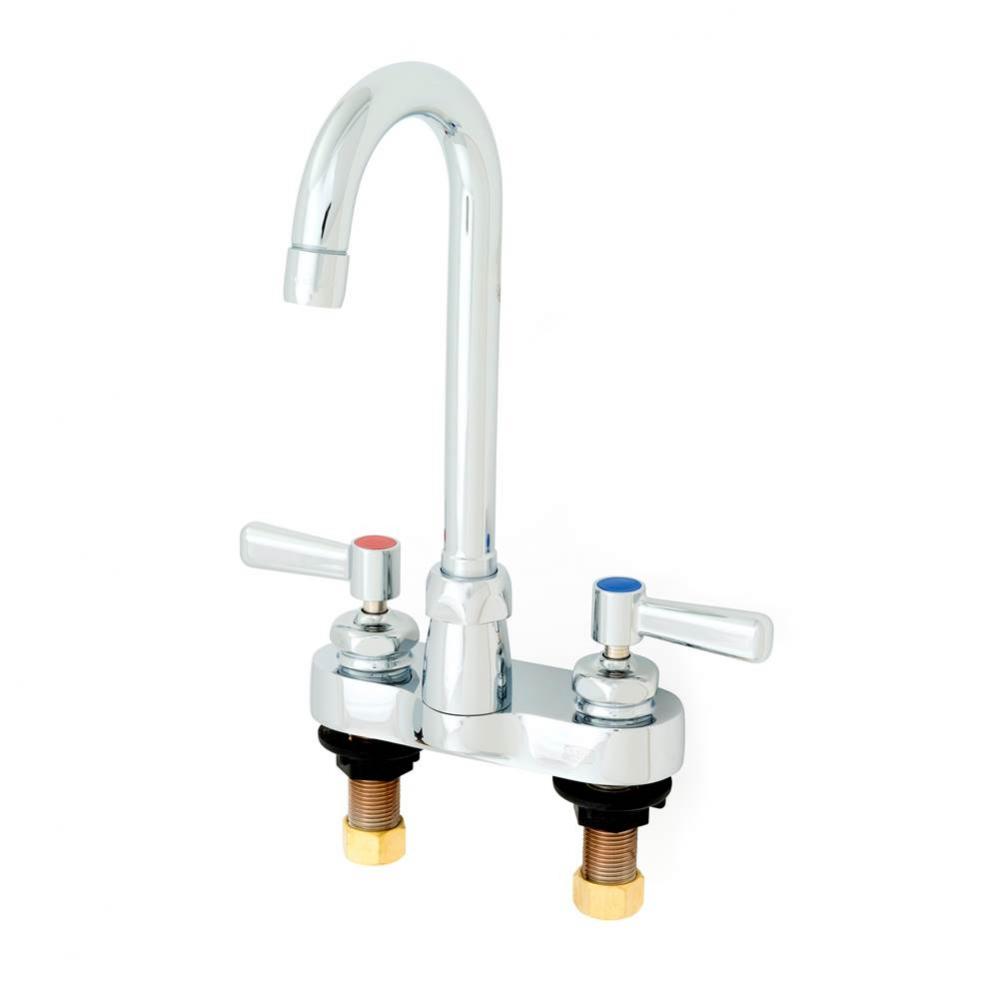 AquaSpec&#xae; Gooseneck Faucet, 4&apos;&apos; Centerset, 3 &#xbd;&apos;&apos; Spout, 2.2 gpm Pres