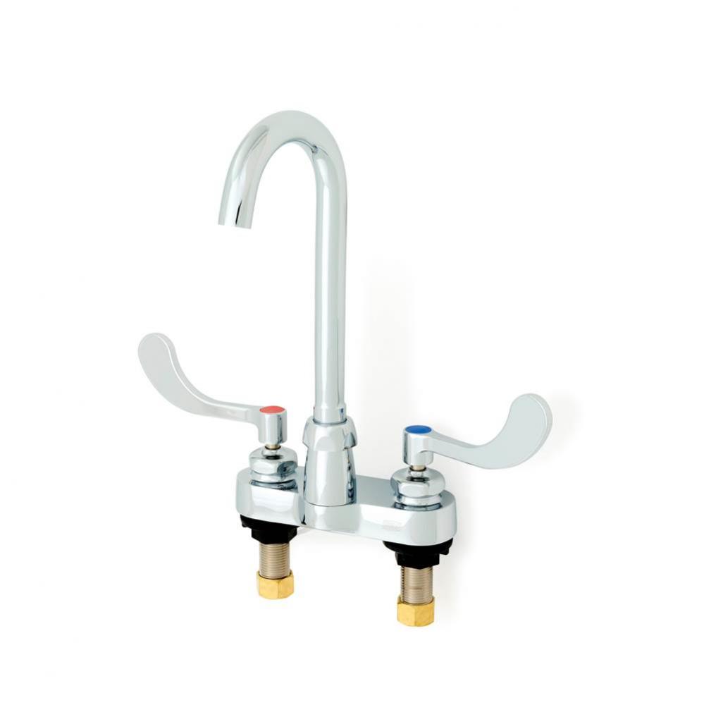 AquaSpec&#xae; Gooseneck Faucet, 4&apos;&apos; Centerset, 3 &#xbd;&apos;&apos; Spout, 0.5 gpm Lami