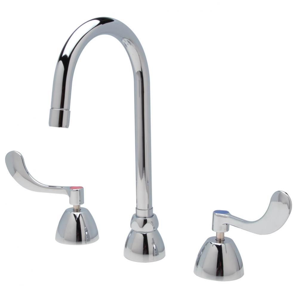 AquaSpec&#xae; Widespread Gooseneck Faucet, 5 3/8&apos;&apos; Spout, 1.5 gpm Laminar Flow in Spout