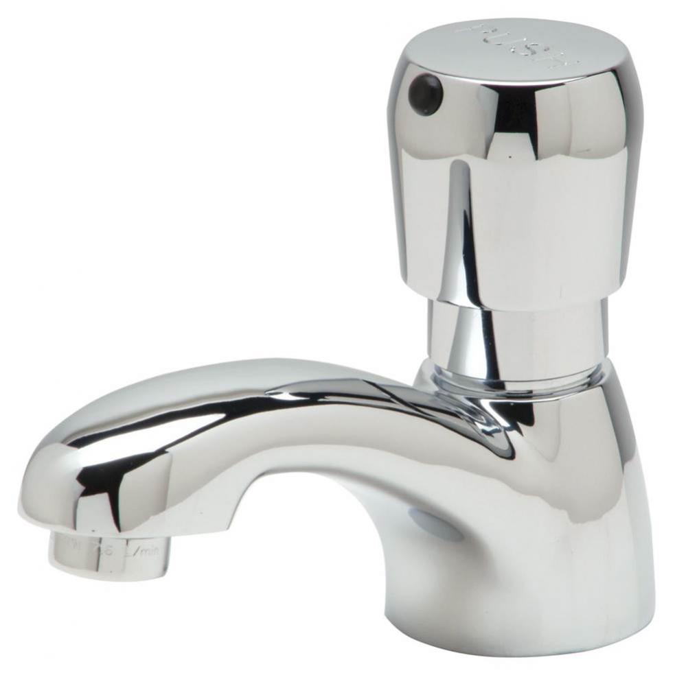 AquaSpec&#xae; Single-Hole Metering Faucet, Deck Mount, 0.5 gpm Vandal-Resistant Pressure-Compensa