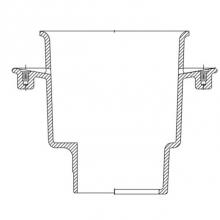 Zurn Industries P1910-K-2NL - Z1910 8x8x6 Deep Flanged 2NL Floor Sink P.N. 567550401