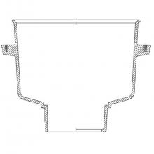 Zurn Industries P1940-K-3IC-USA - Z1940 12X6 8'' Deep 3IC Body w/Flange OS P.N. 531590021-USA