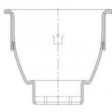 Zurn Industries P1950-2NL - Z1950 12'' Dia x 8'' Deep 2NL Floor Sink P.N. 216030221