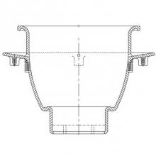 Zurn Industries P1950-K-4NL - Z1950 12'' Dia x 8'' Deep Flanged 4NL Floor Sink P.N. 216030271