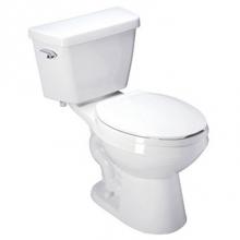 Zurn Industries Z5555-K-RH - 2-Piece Siphon Jet Toilet, 1.28 gpf, Elongated, Extra Large Footprint, ADA Height, Right Lever, Vi